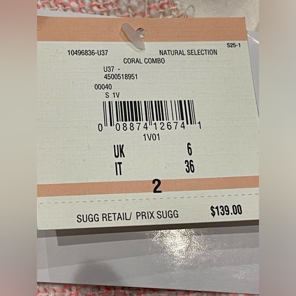 Anne Klein Tweed Zip Blazer Suit Jacket Coral Sparkle Flap Pocket Size 2 NEW - Picture 5 of 9